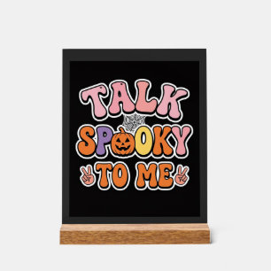 Halloween Griezelig Gesprek Griezelig Voor Mij Ont Acryl Bord