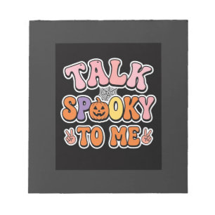 Halloween Griezelig Gesprek Griezelig Voor Mij Ont Notitieblok