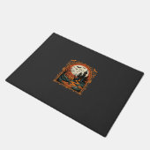 Halloween Griezelig Kasteel Pompoen Maan Vector Ku Deurmat (Schuin)