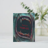 HALLOWEEN GRIEZELIG MONSTER KLEEDPARTY BRIEFKAART (Staand voorkant)