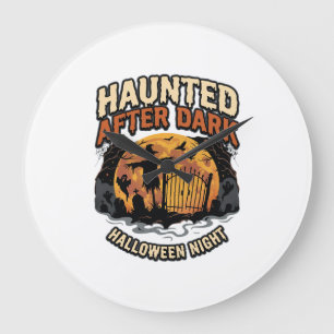 Halloween Griezelig Na Donker Grote Klok