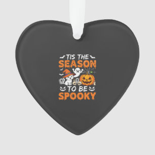 Halloween Griezelig Seizoen Kat Geest Pompoen Ornament