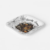 Halloween  👻 griezelig seizoen  💀 Papieren Bord (Gebogen)