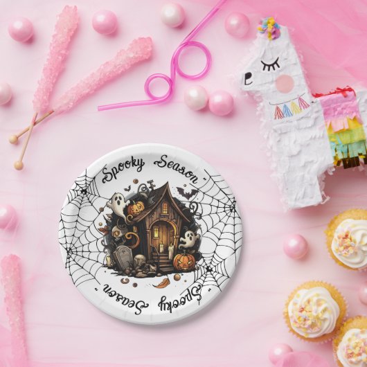 Halloween 👻 griezelig seizoen 💀 Papieren Bord (Feest)
