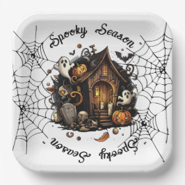 Halloween  👻 griezelig seizoen  💀 Papieren Bord