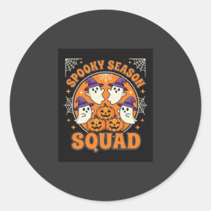 Halloween Griezelig Seizoen Team Geest Pompoen Ont Ronde Sticker
