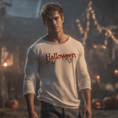 Halloween, griezelig, wijnstokken, wortels, rode l Tri-Blend shirt