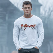 Halloween, griezelig, wijnstokken, wortels, rode l Tri-Blend shirt