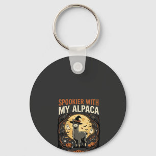 Halloween Griezelige Alpaca Nacht Sleutelhanger