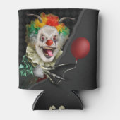 Halloween griezelige clown eng circus monogrammed blikjeskoeler (Voorkant)