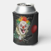 Halloween griezelige clown eng circus monogrammed blikjeskoeler (Blikje Achterkant)