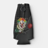 Halloween griezelige clown eng circus monogrammed flesjeskoeler (Achterkant)