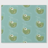 Halloween griezelige cocktail oogbollen griezelige cadeaupapier (Vlak)