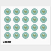 Halloween griezelige cocktail oogbollen griezelige ronde sticker (Vel)
