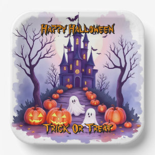 Halloween Griezelige Cute Populaire Collectie Papieren Bordje