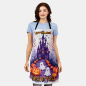 Halloween Griezelige Cute Populaire Collectie Schort (Gedragen)