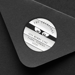 Halloween Griezelige Enge Mumie Trick or Treat Kla Ronde Sticker