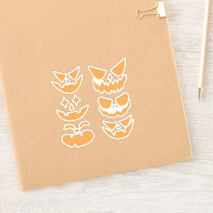 Halloween griezelige enge spookachtige boze spooka sticker