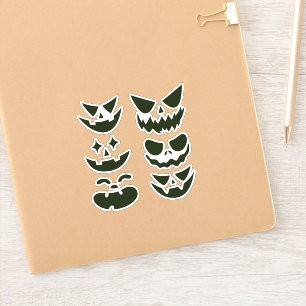 Halloween griezelige enge spookachtige boze spooka sticker