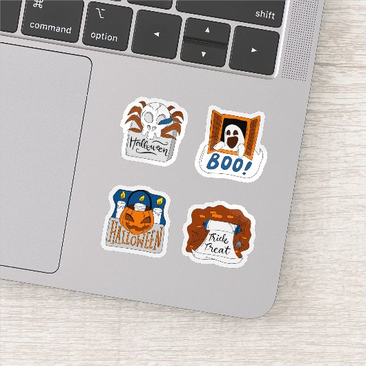 Halloween griezelige enge stickercollectie sticker (Detail)