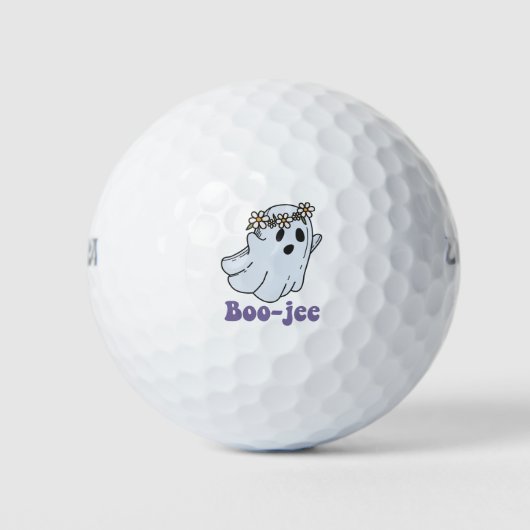 Halloween Griezelige Geest Boe Jee Boe Golfballen (Voorkant)