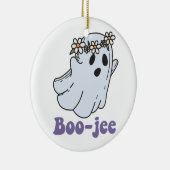 Halloween Griezelige Geest Boe Jee Boe Keramisch Ornament (Rechts)