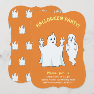 Halloween Griezelige Geest Uitnodiging