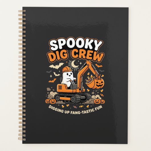 Halloween Griezelige Graafploeg Planner (Voorkant)