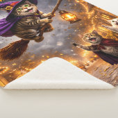 Halloween griezelige kat throw deken (3/4)