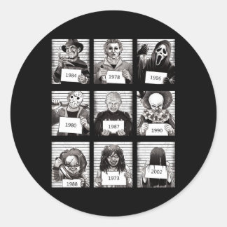 Halloween griezelige legendes Er Hots Horror Ronde Sticker