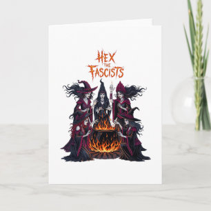 Halloween Griezelige Liberale Heks Anti Trump 1 Kaart