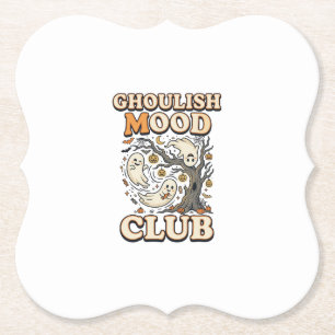 Halloween Griezelige Mood Club Kartonnen Onderzetters