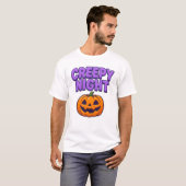 Halloween griezelige nachtkleding Schattige Unisex T-shirt (Voorkant volledig)