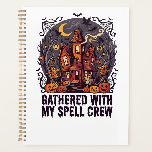 Halloween Griezelige Oogst Verzameling Planner (Voorkant)