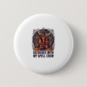 Halloween Griezelige Oogst Verzameling Ronde Button 5,7 Cm