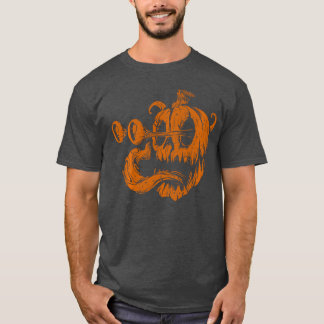 Halloween griezelige pompoen Horror Halloween Herf T-shirt