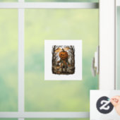 Halloween Griezelige Pompoen Vogelverschrikker Lan Raamsticker (Huis)