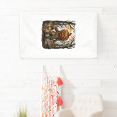Halloween Griezelige Pompoen Vogelverschrikker Lan Spandoek (Insitu)
