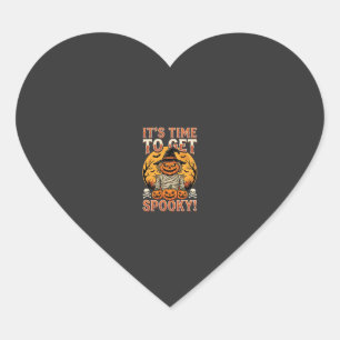 Halloween Griezelige Pompoen Vogelverschrikker Vin Hart Sticker