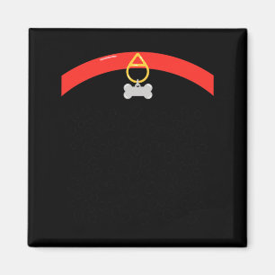 Halloween Griezelige Pootafdruk Halsband Bot Tag - Magneet
