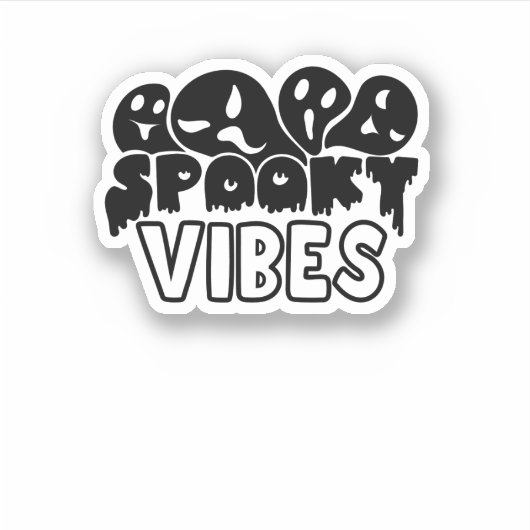 Halloween griezelige sfeer sticker (Voorkant)