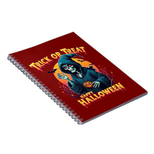 Halloween Griezelige Sfeer: Trick or Treat Skelet Notitieboek