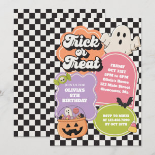 Halloween Griezelige Sfeer Verjaardagsuitnodiging Kaart