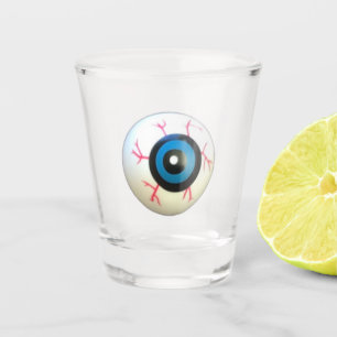 Halloween Griezelige Spook Bloeddoorlopen Oog Scho Shot Glas