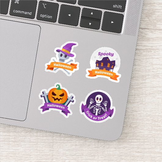 Halloween griezelige stickerverzameling sticker (Detail)