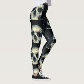 Halloween Griezelijke Schedel Leggings (Rechts)