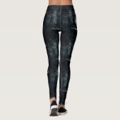Halloween Griezelijke Schedel Leggings (Achterkant)