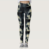 Halloween Griezelijke Schedel Leggings (Voorkant)
