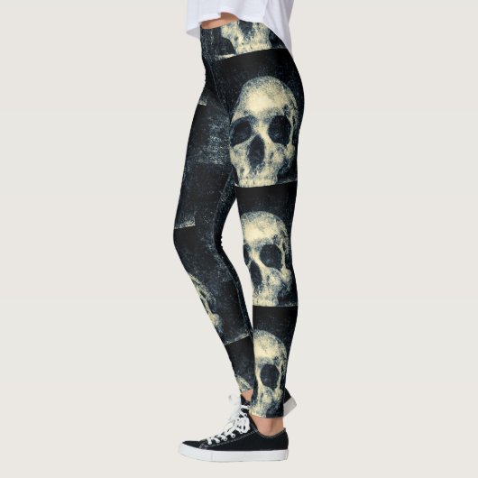 Halloween Griezelijke Schedel Leggings (Links)