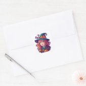 Halloween Griezels Feest Vierkante Sticker (Envelop)